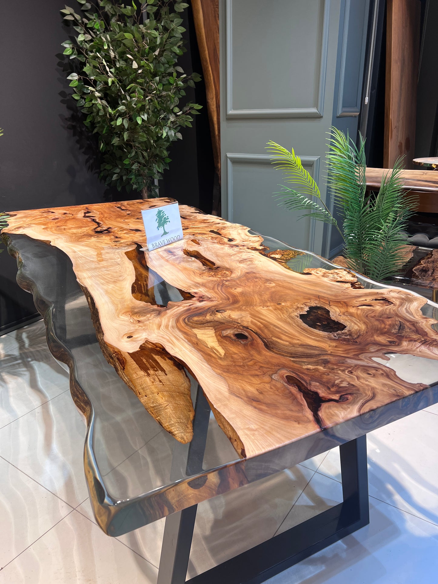 Dining room table, Elm tree, Epoxy table, Custom live edge epoxy resin dining table, Dinner table, Natural edge table, Meeting table
