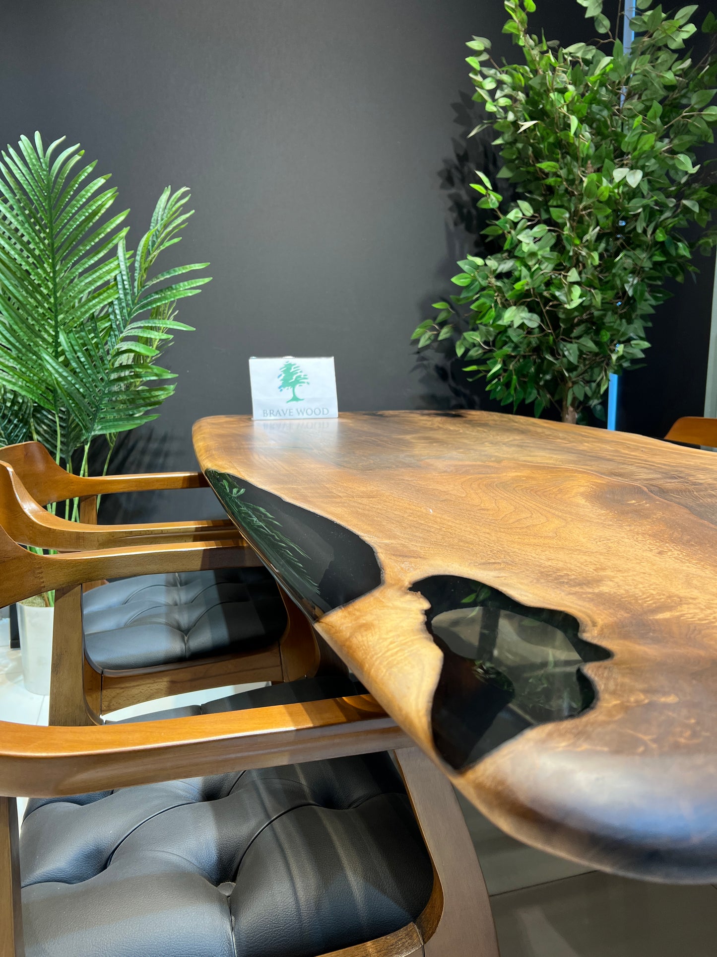 Dining room table, Epoxy Walnut table, Epoxy table