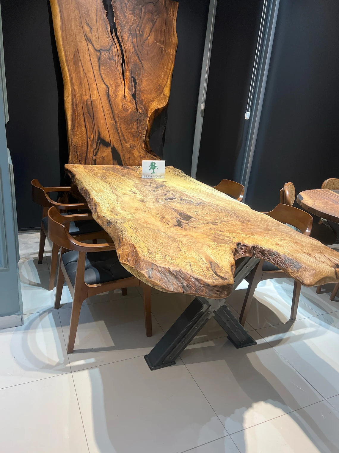 Dining room table, Ash tree, Custom live edge resin dining table, Dinner table, Natural edge table, Meeting table,Conference table