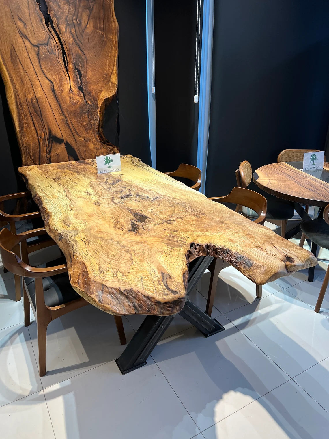 Dining room table, Ash tree, Custom live edge resin dining table, Dinner table, Natural edge table, Meeting table,Conference table